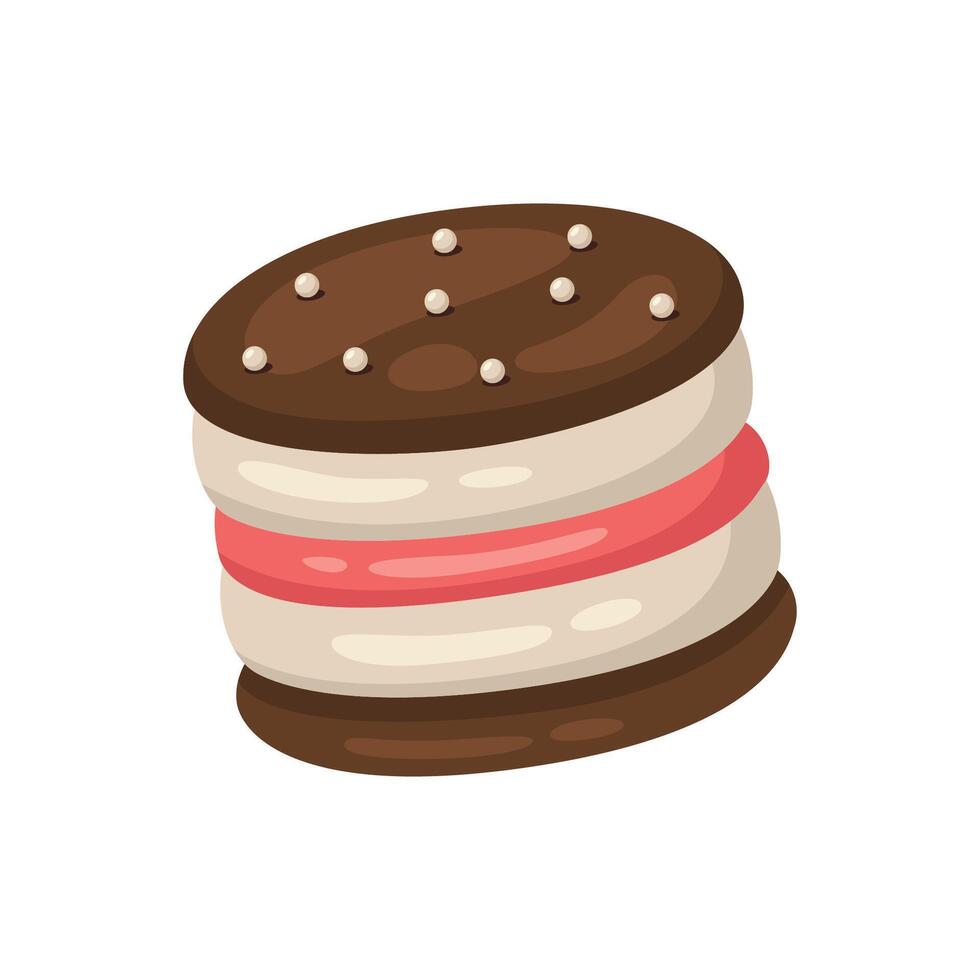 Cupcake icon illustration. Vector design