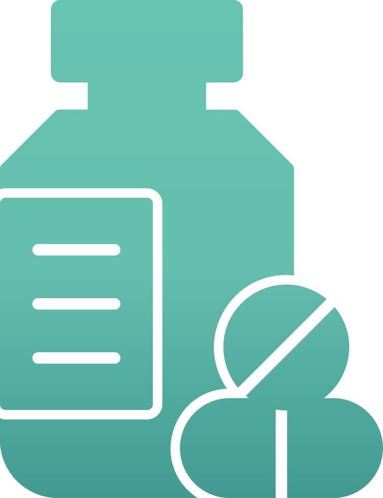 glyph gradient icon vector