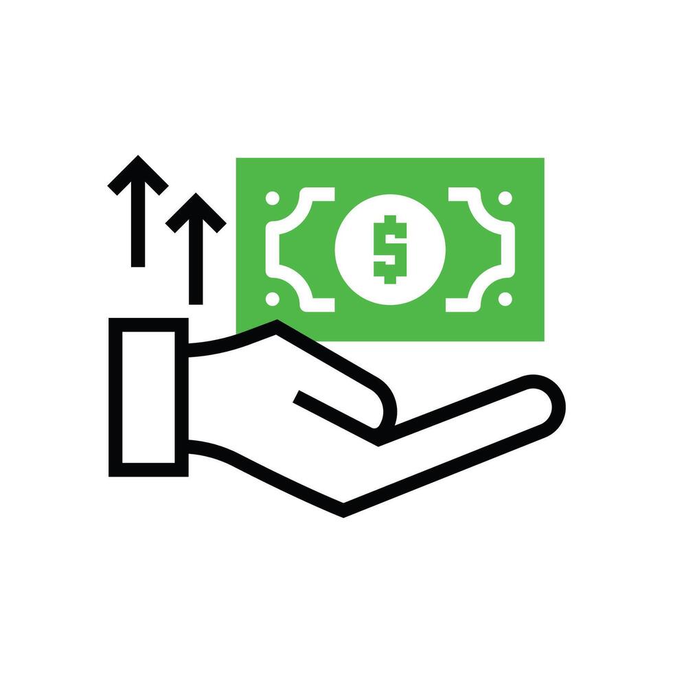 Profit payment icon illustration design vector