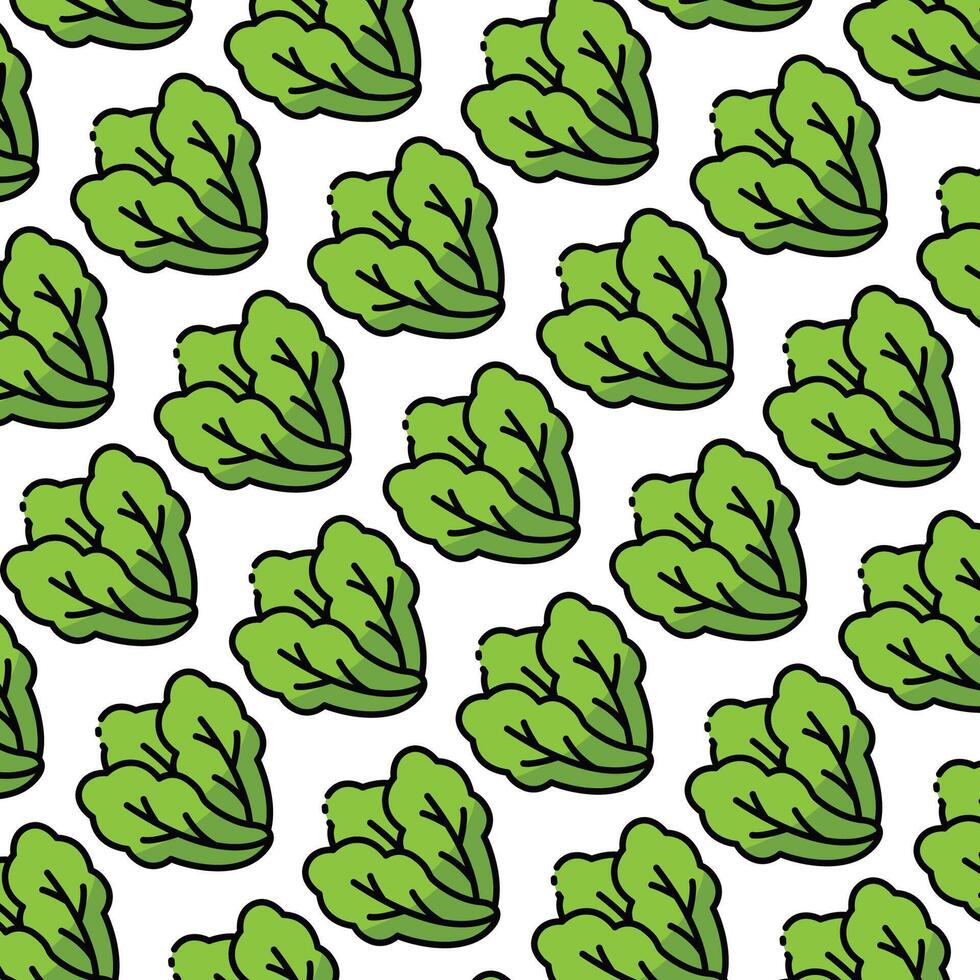 Lettuce pattern design or background vector