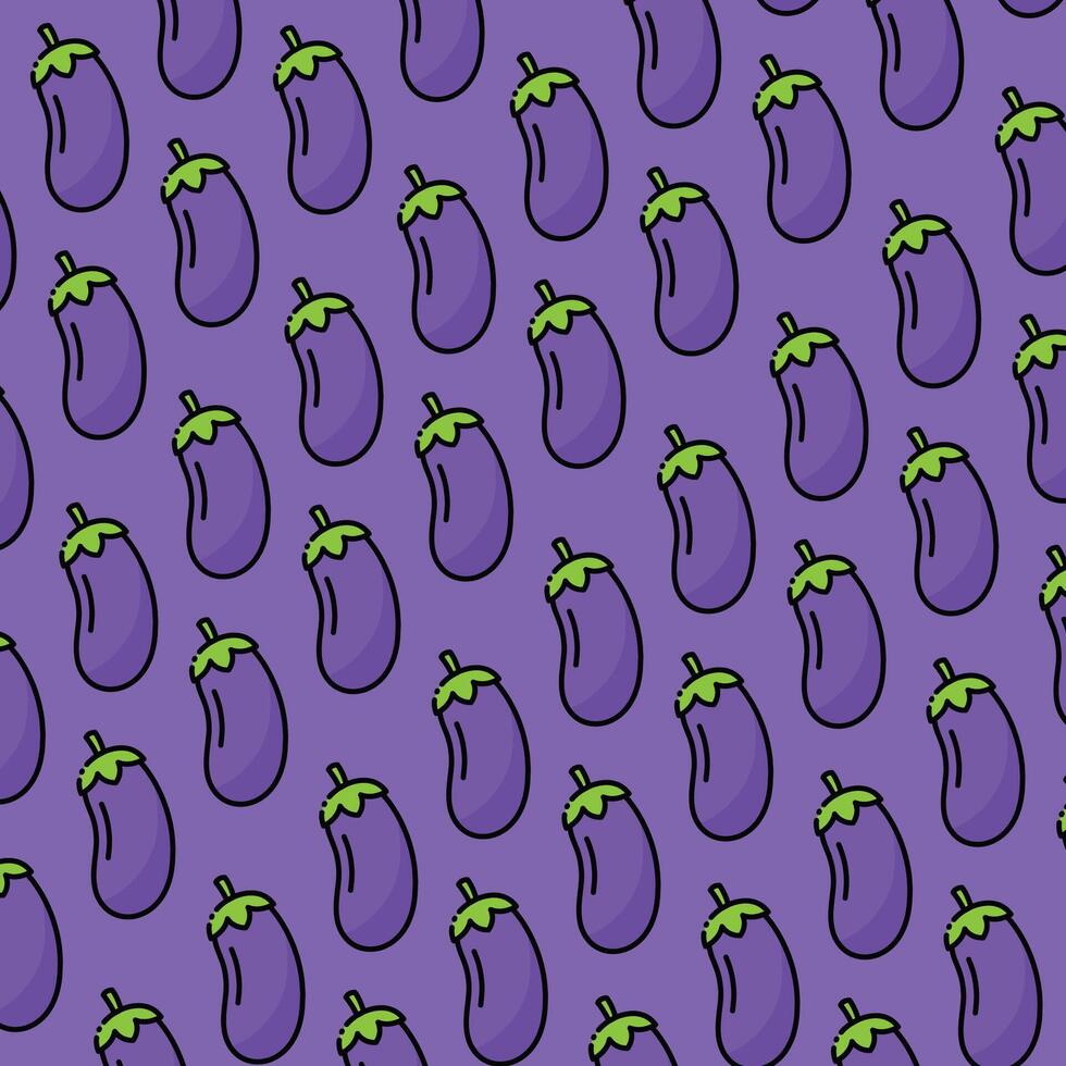 Eggplant pattern design or background vector