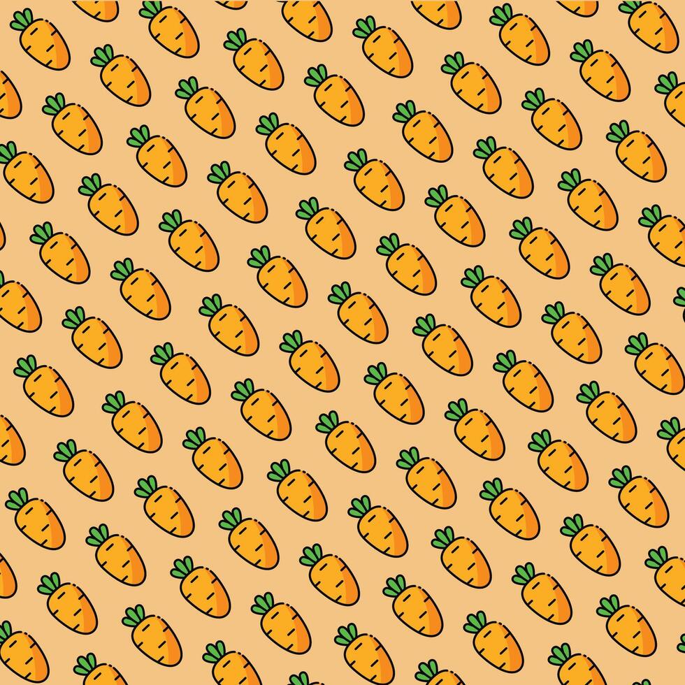Carrot pattern design or background vector