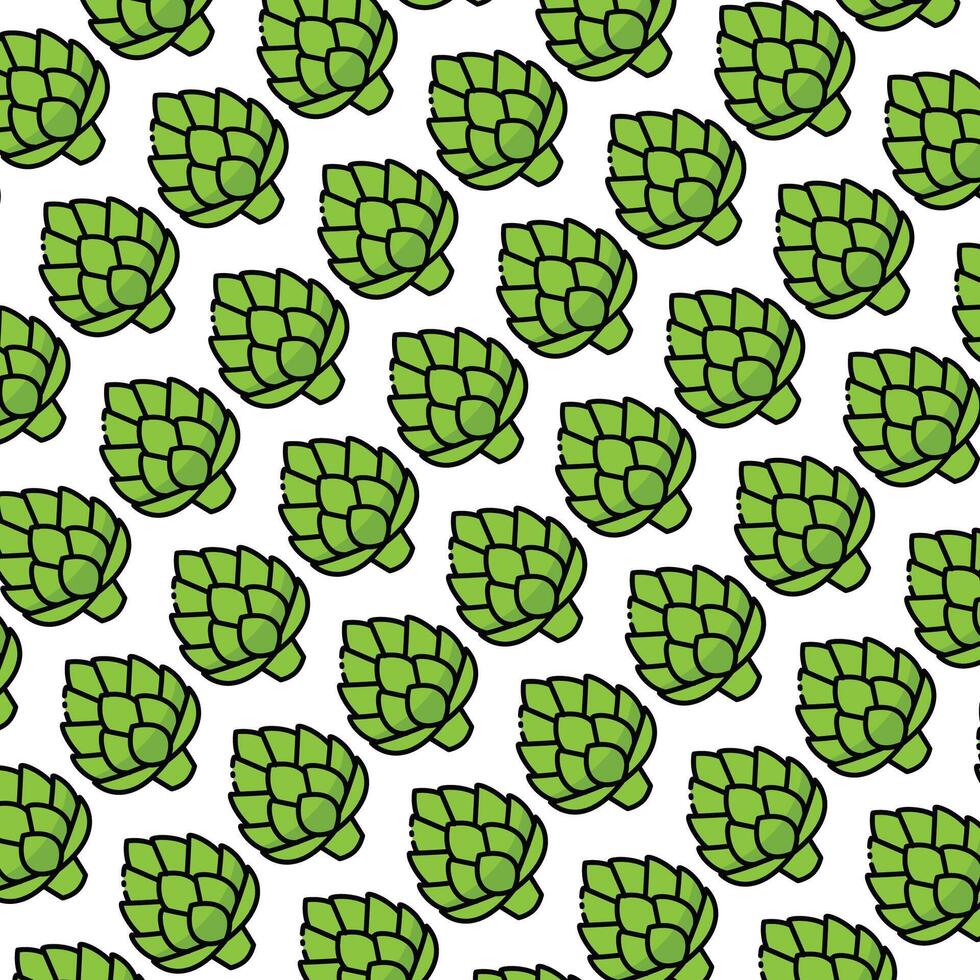 Artichoke pattern design or background vector