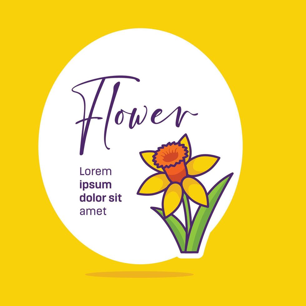 Floral template invitation card design vector