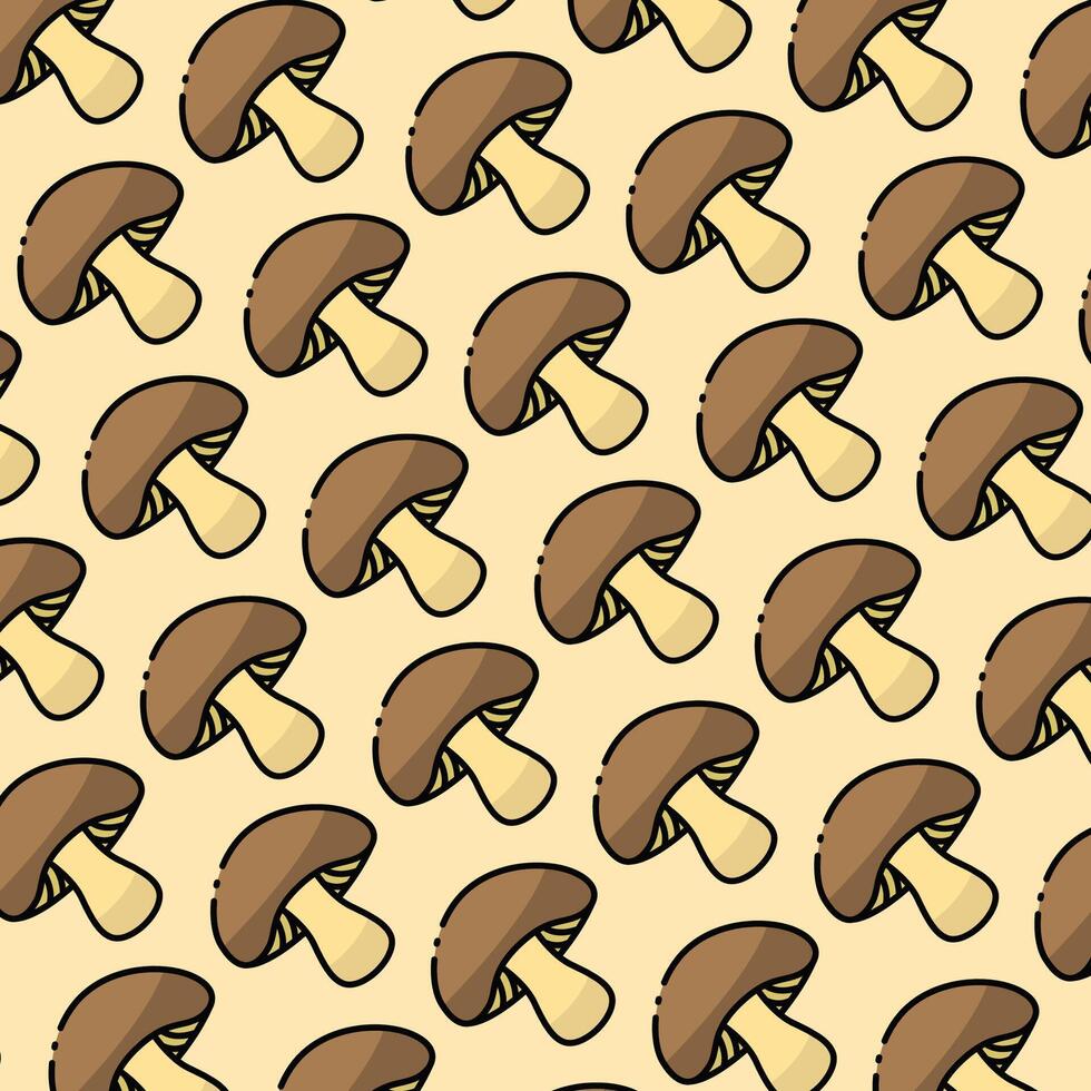 Mushroom pattern design or background vector