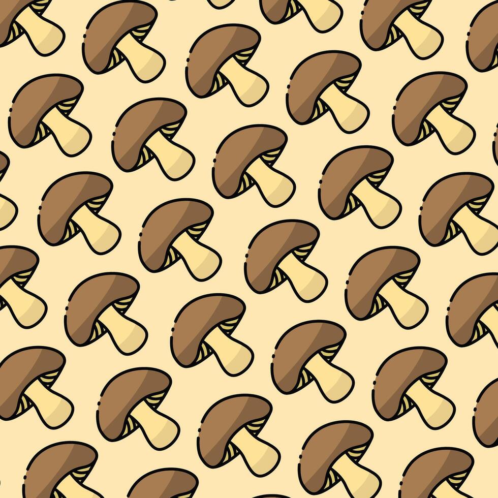 Mushroom pattern design or background vector