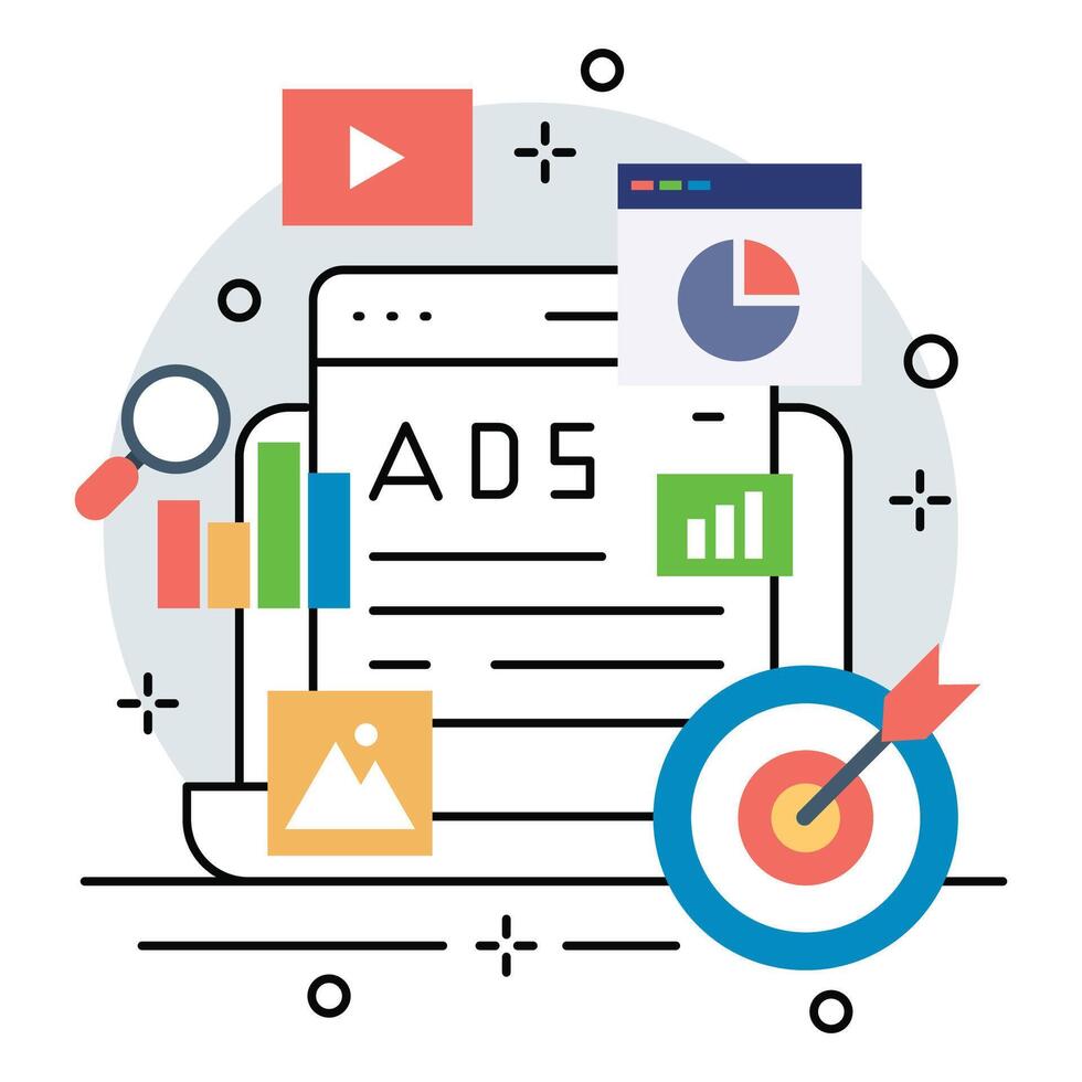 Banner ads illustration design. Business promotion design vector
