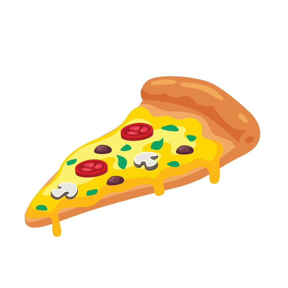 Pizza icono ilustración. vector diseño