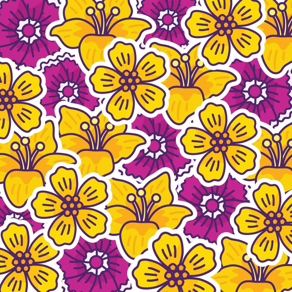 Elegant floral background design template vector