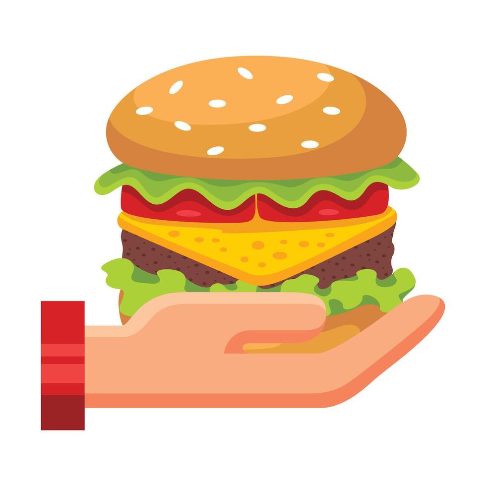 dar hamburguesa icono ilustración. vector diseño