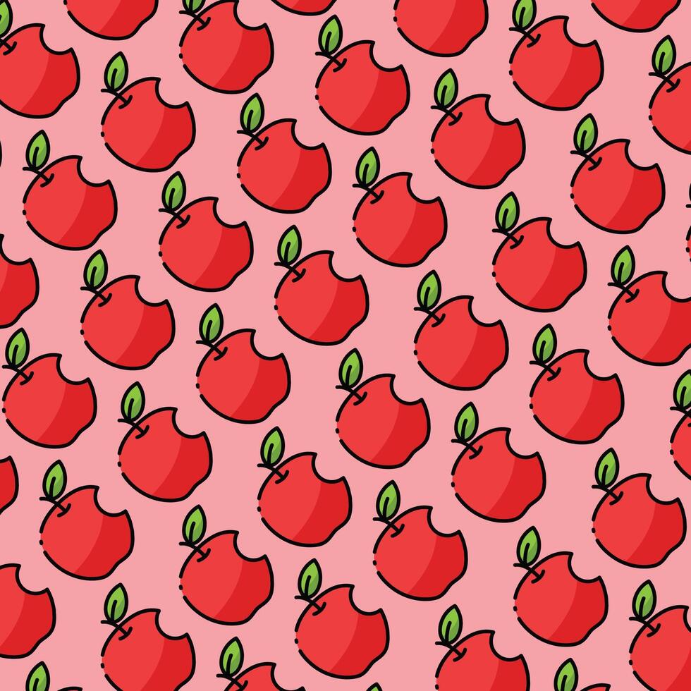 Apple pattern design or background vector