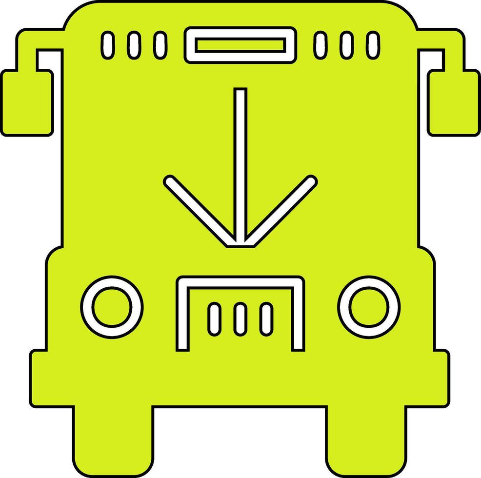 icono de vector de bus