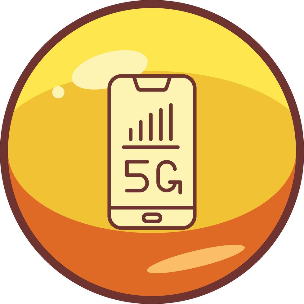 5G Smartphone Vector Icon