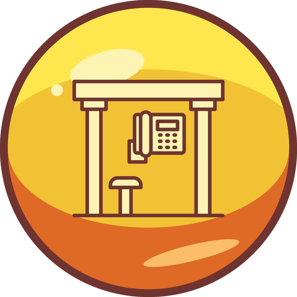 Telephone Box Vector Icon