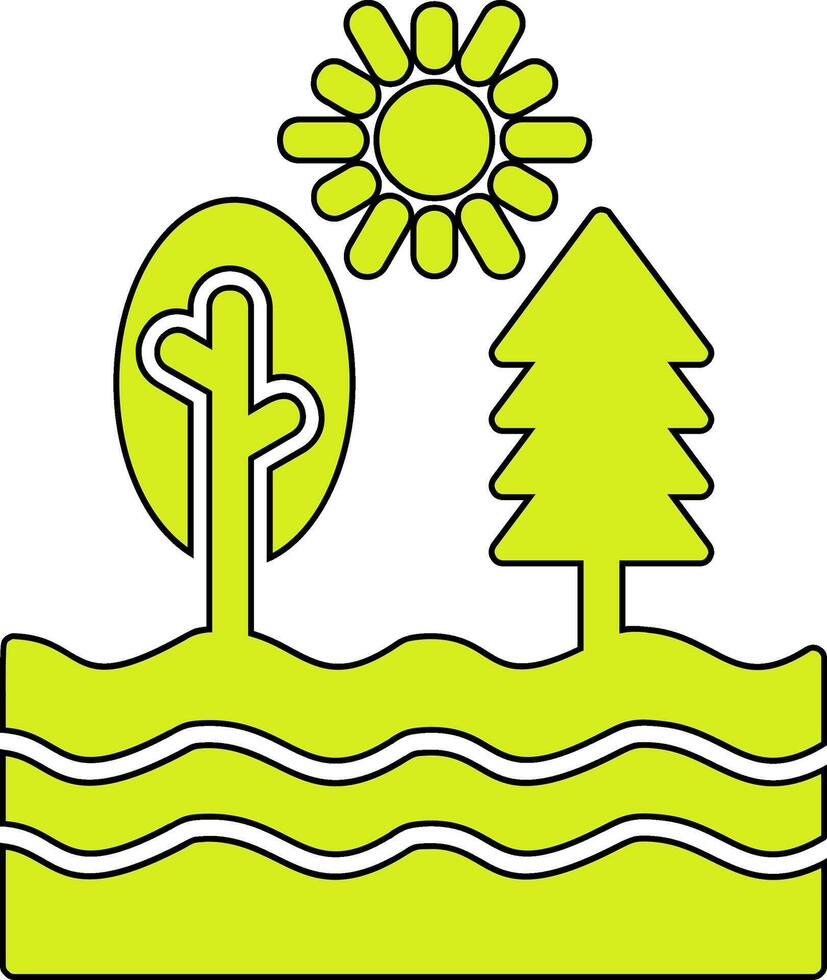 icono de vector de río