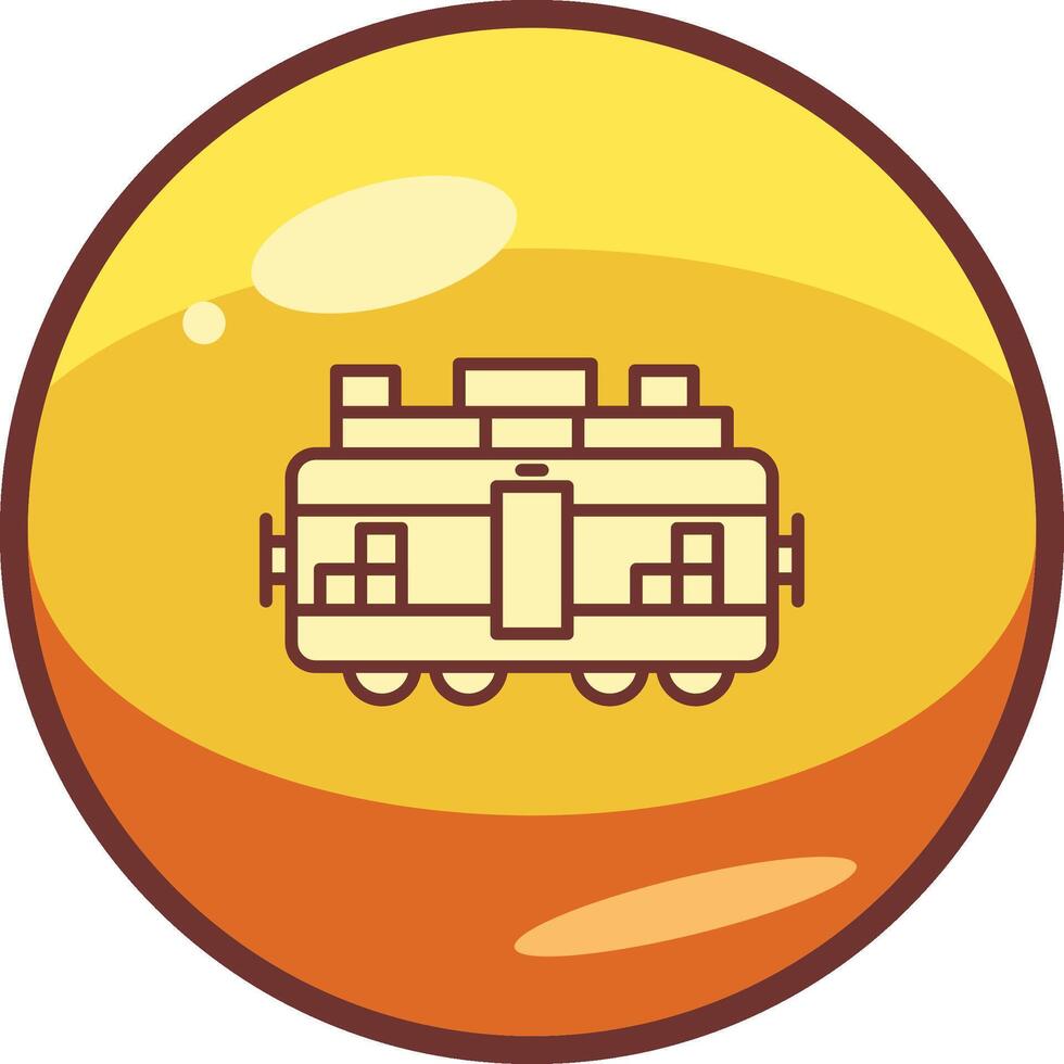 Train Cargo Vector Icon