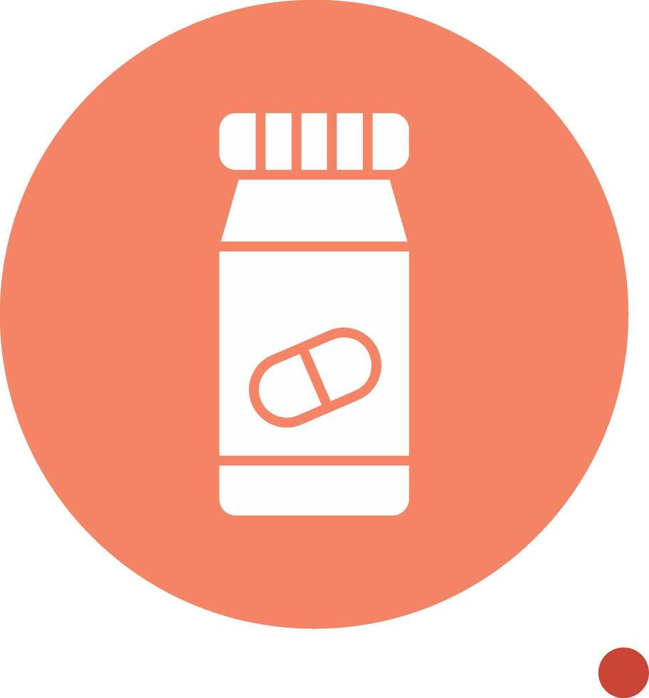 Pills Bottle Vector Icon