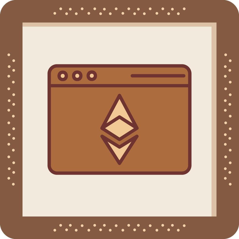 Ethereum Browser Vector Icon