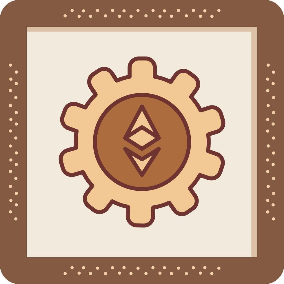 Ethereum Setting Vector Icon