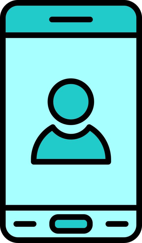 Mobile User Vector Icon