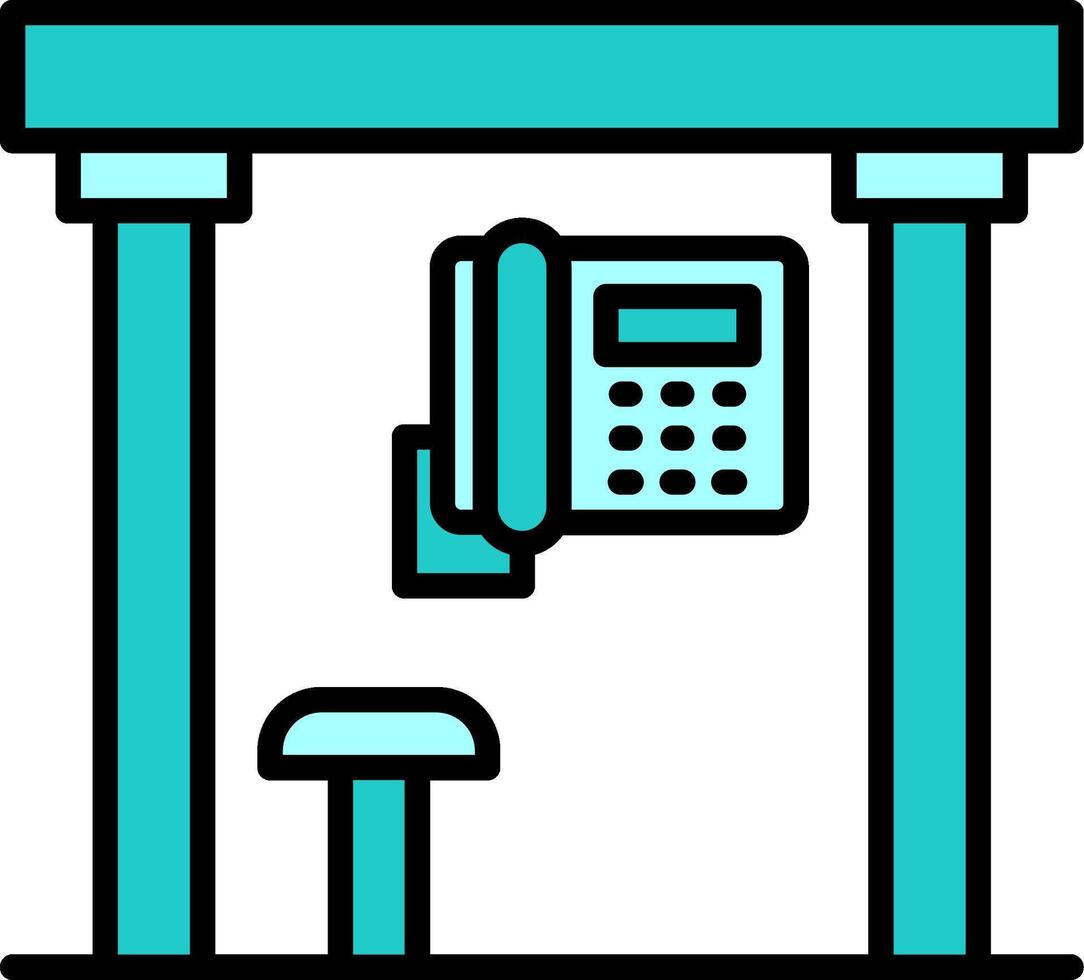 Telephone Box Vector Icon