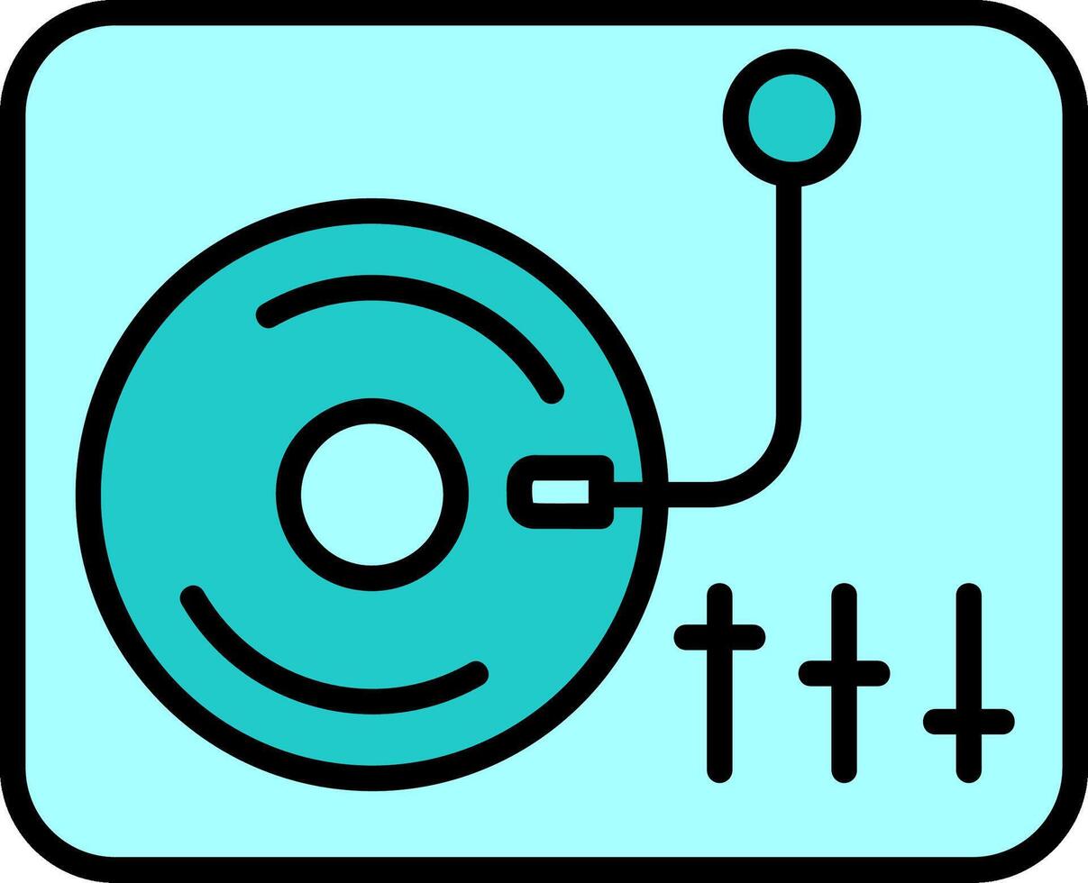 icono de vector de tocadiscos