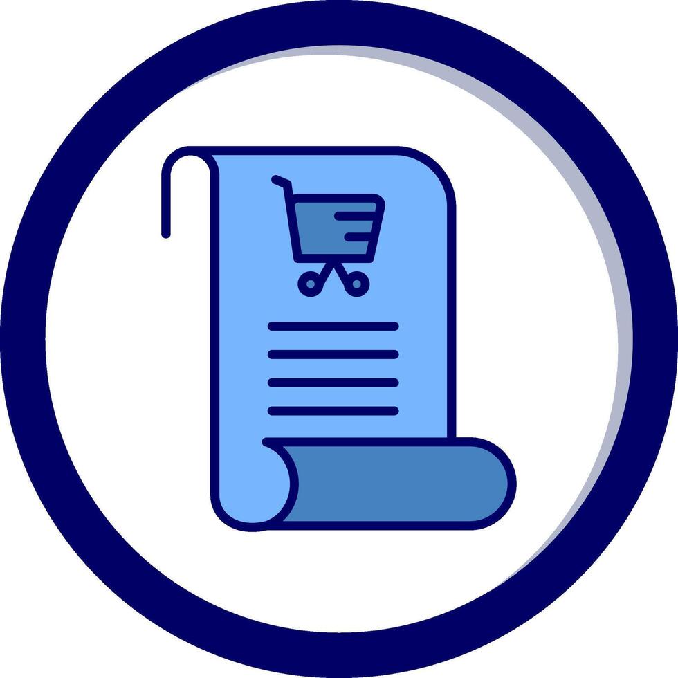 Shopping List Vector Icon