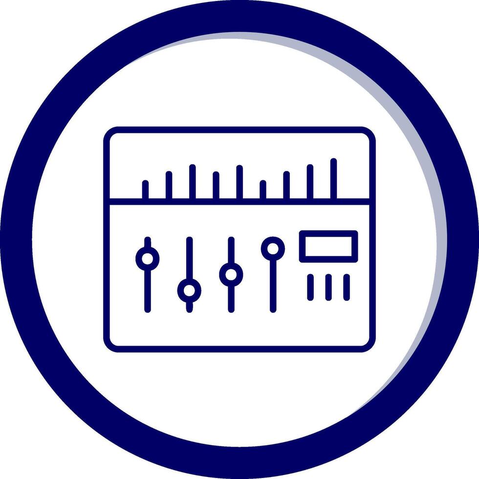 sonido mezclador vector icono