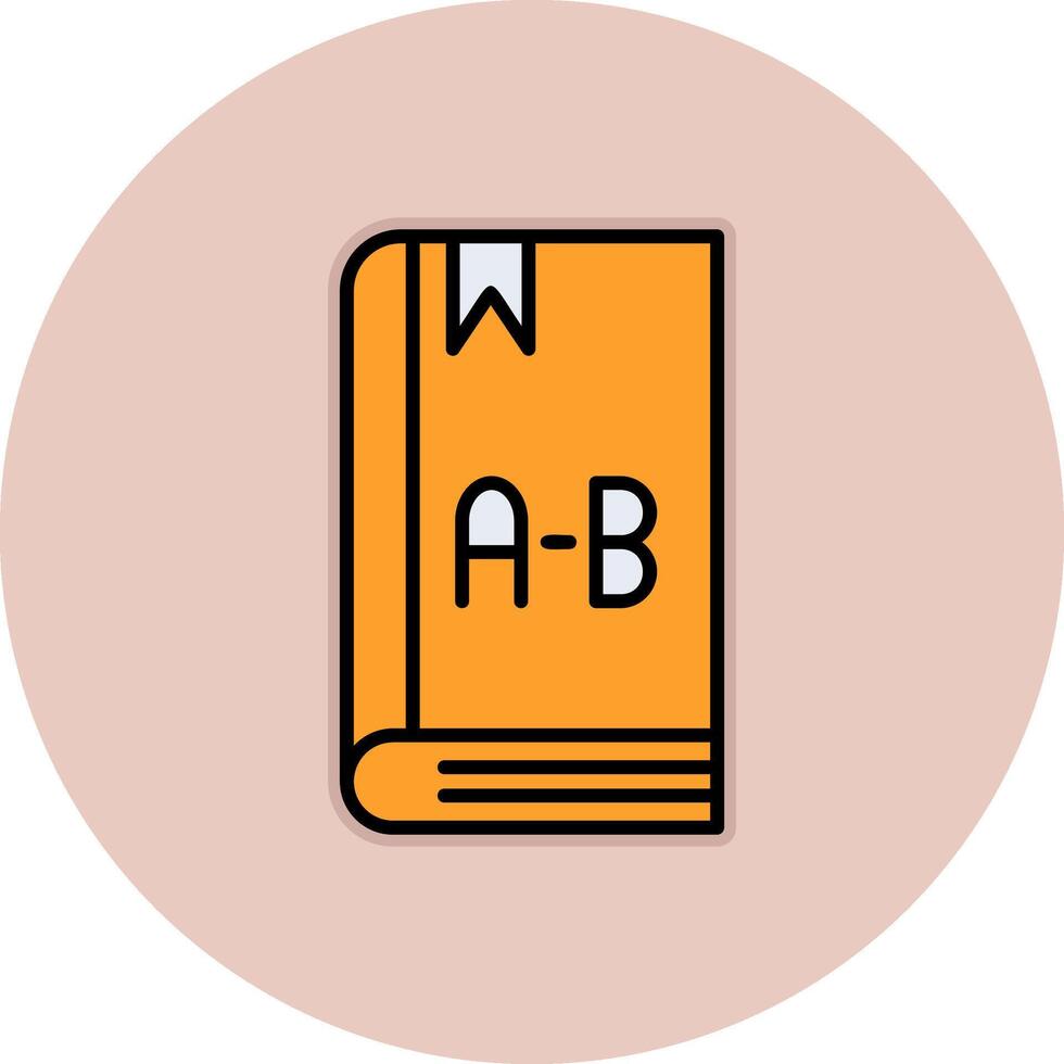 Inglés libro vector icono