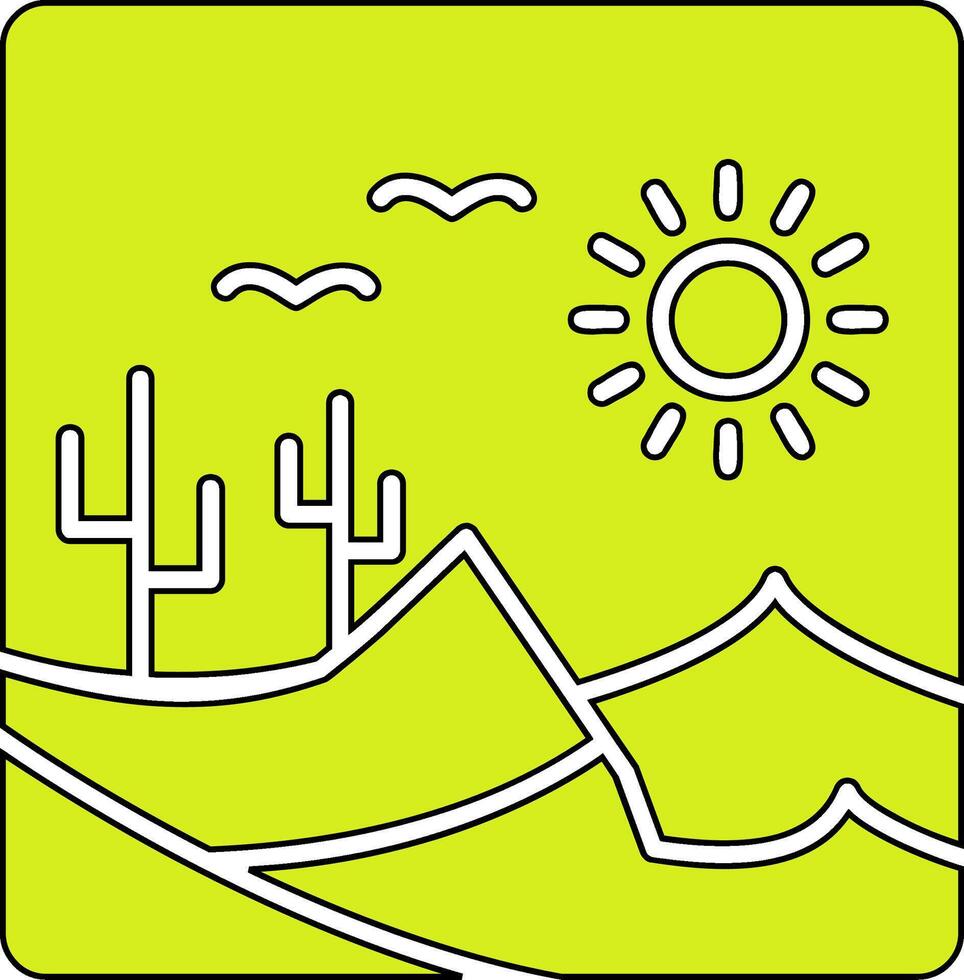 icono de vector de desierto