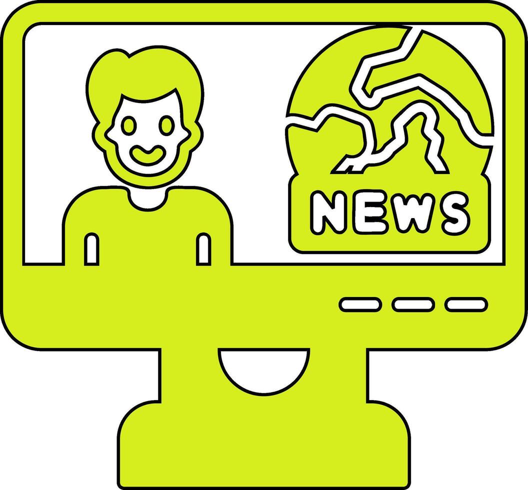 mundo Noticias vector icono