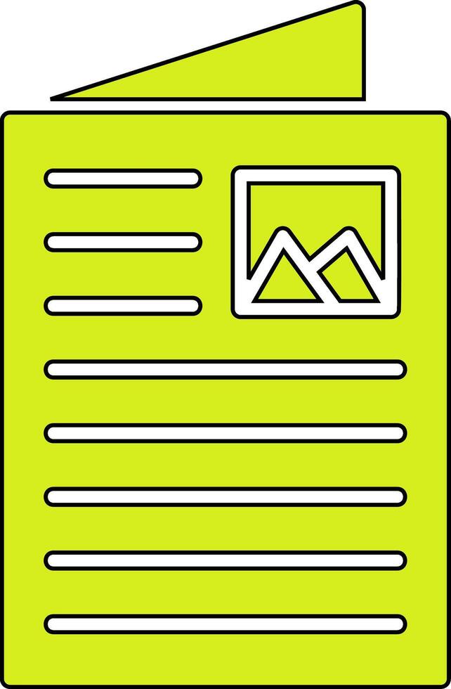 Flyer Vector Icon