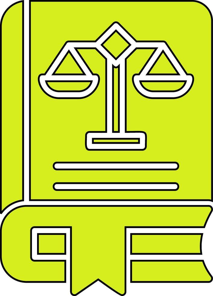 Law Book Vector Icon
