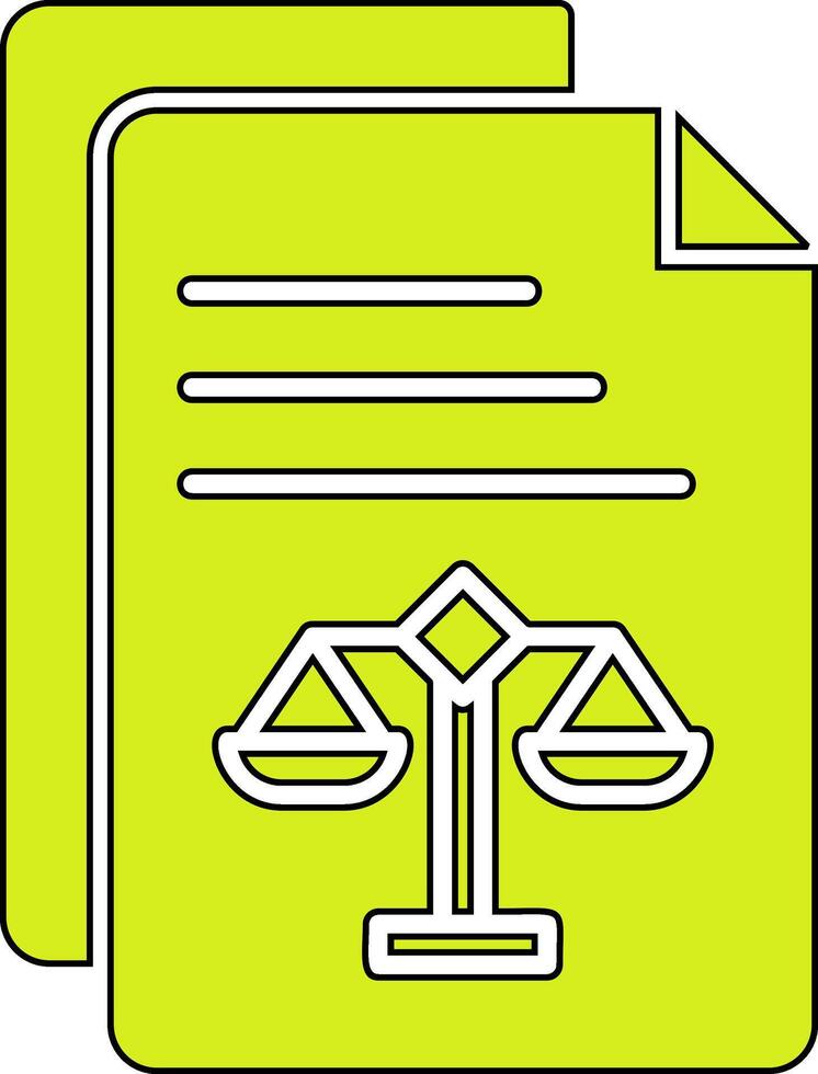 Legal Document Vector Icon