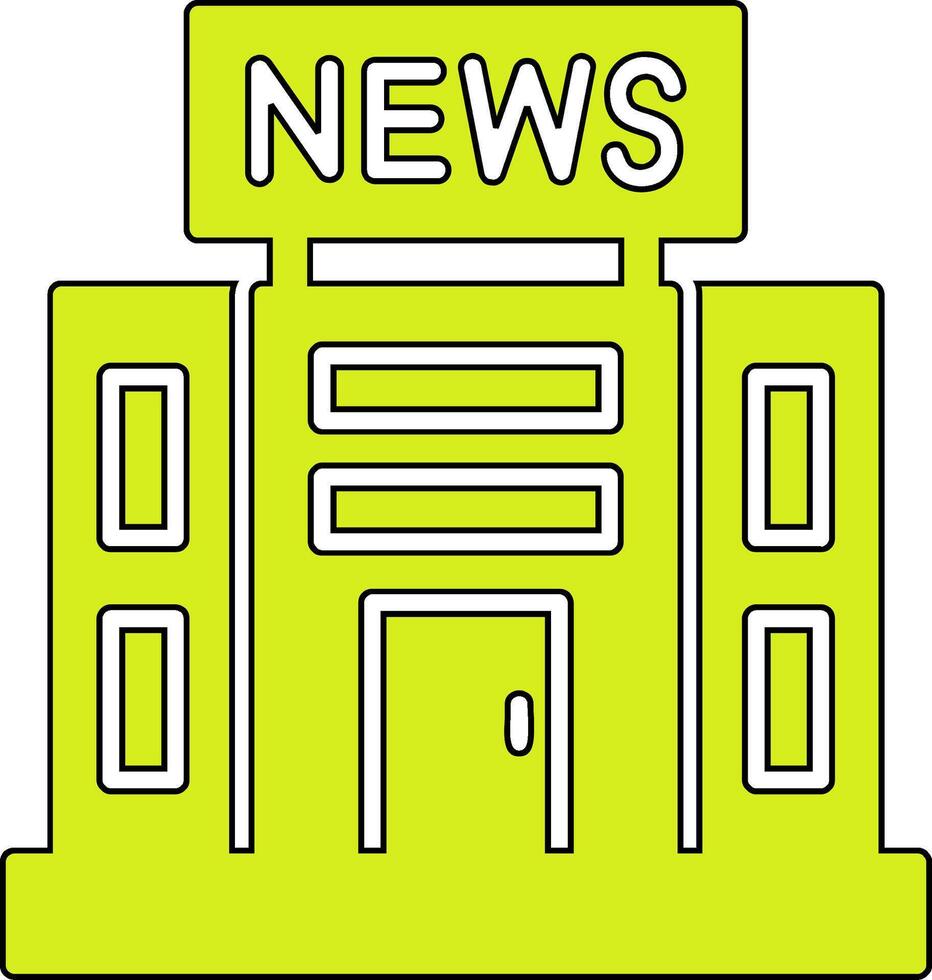 Noticias oficina vector icono