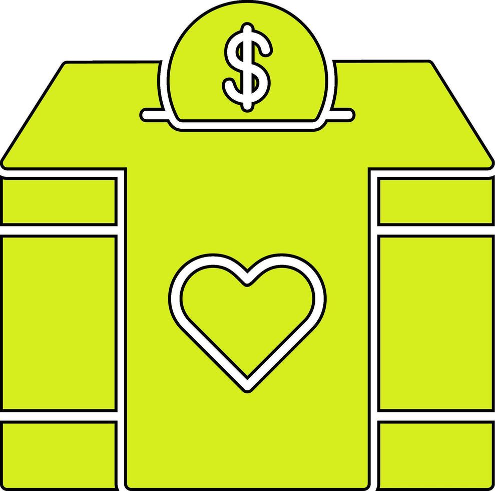 Charity Box Vector Icon
