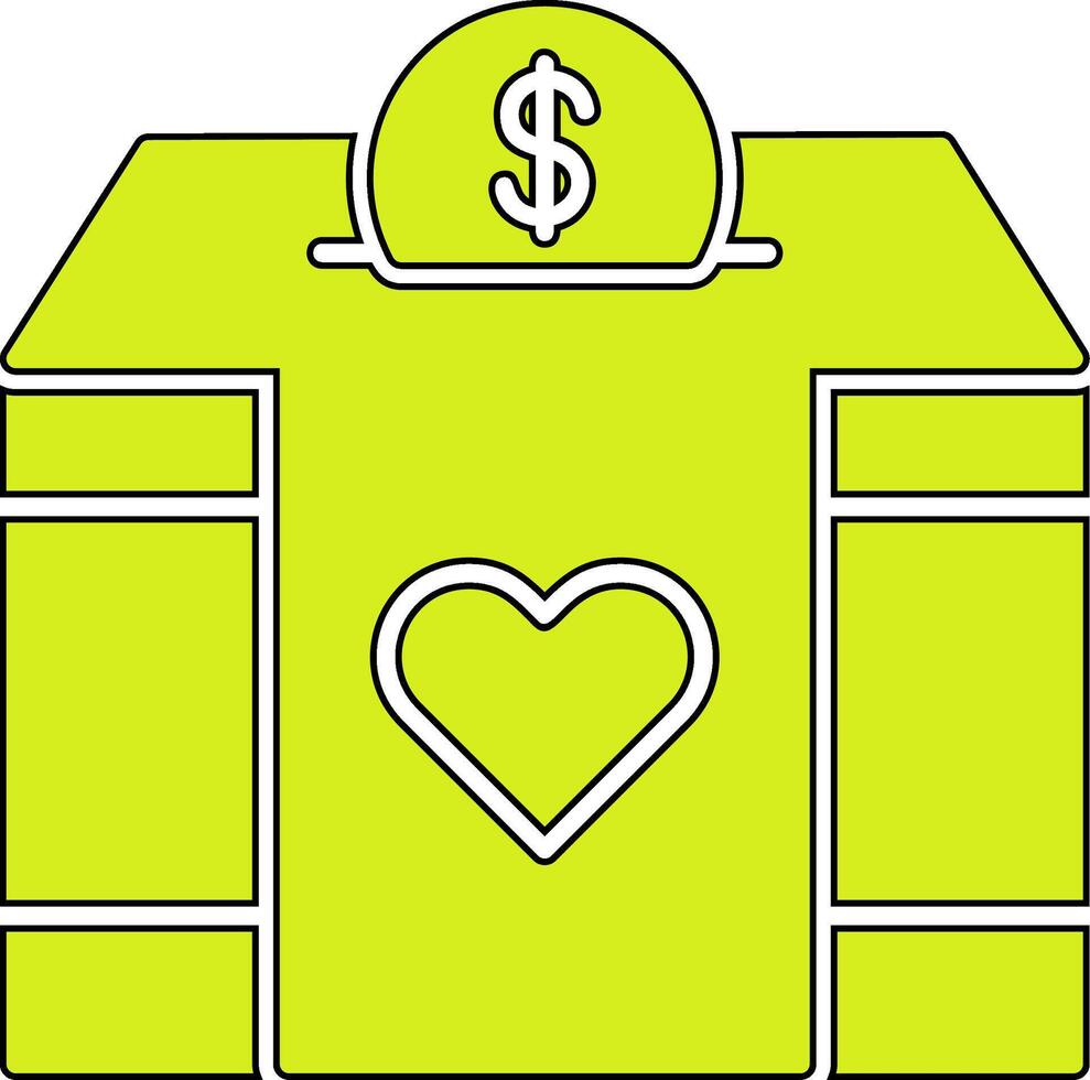 Charity Box Vector Icon