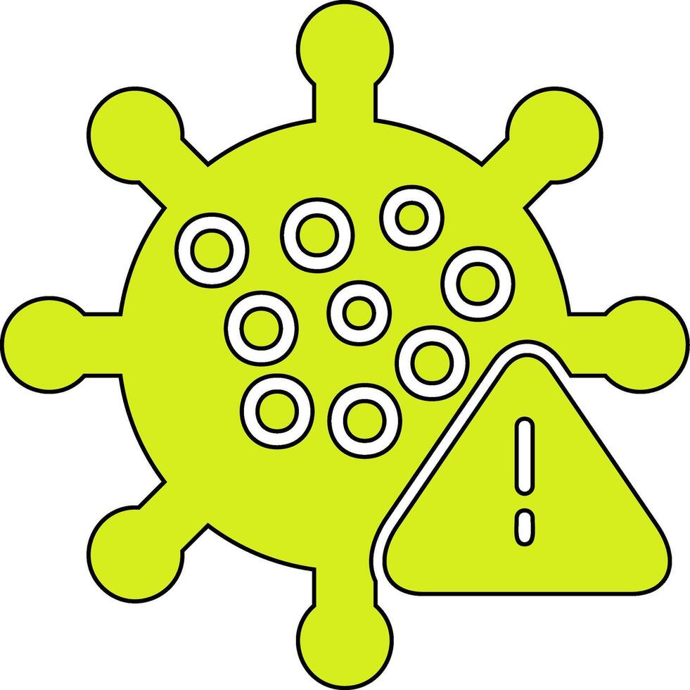 icono de vector de virus