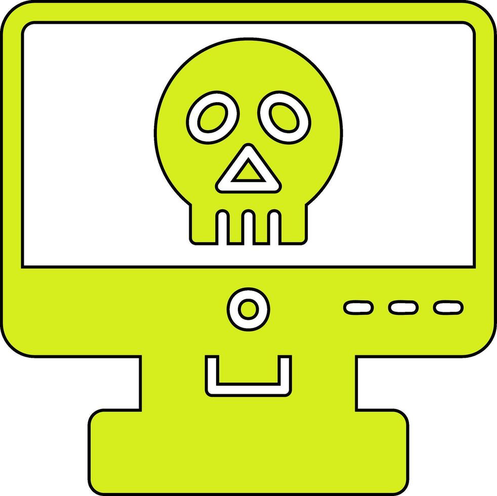 icono de vector de piratería informática