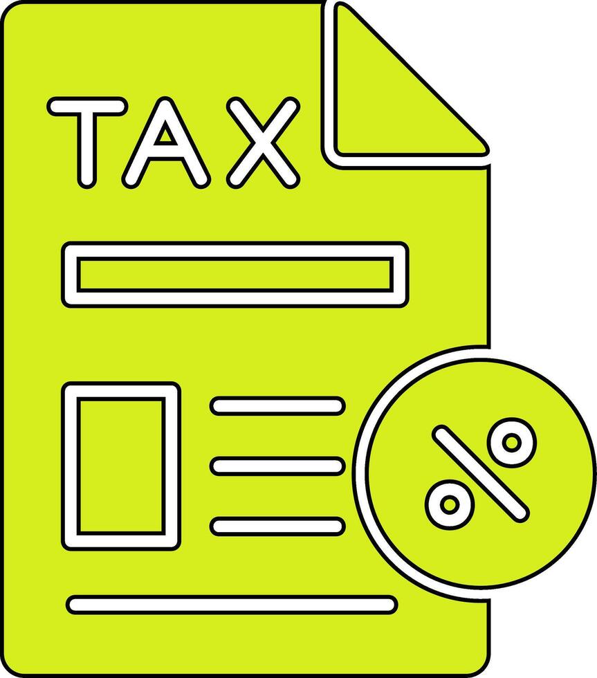 Tax Paperwork Vector Icon