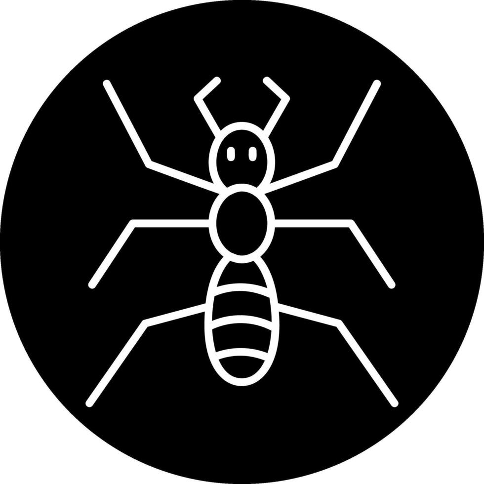 icono de vector de hormiga