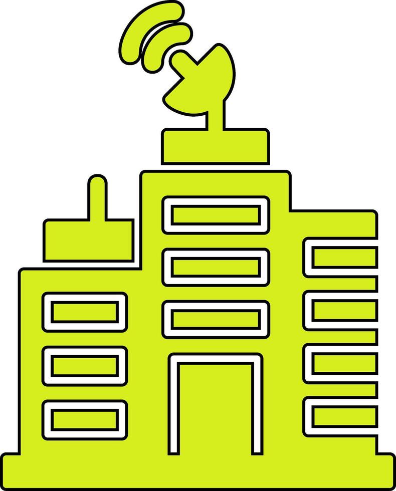 Building Network Vector Icon