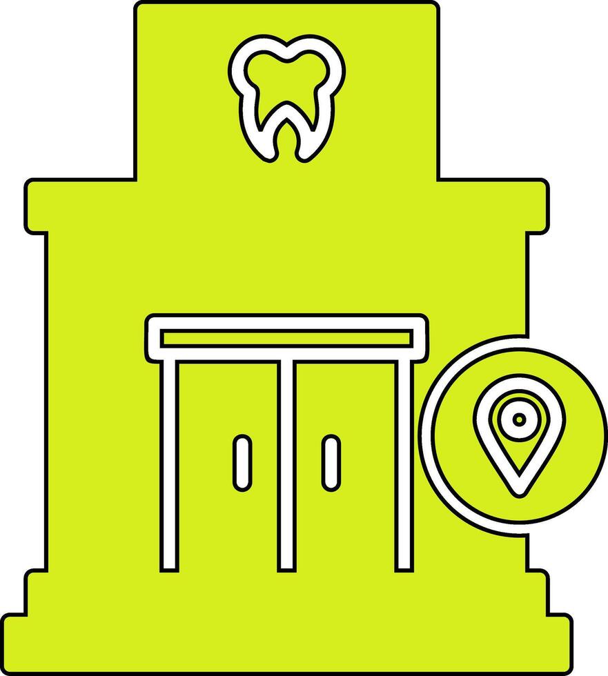 Clinic Location Vector Icon