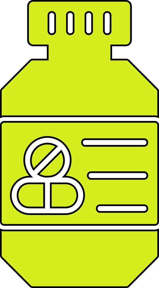 Pills Bottle Vector Icon