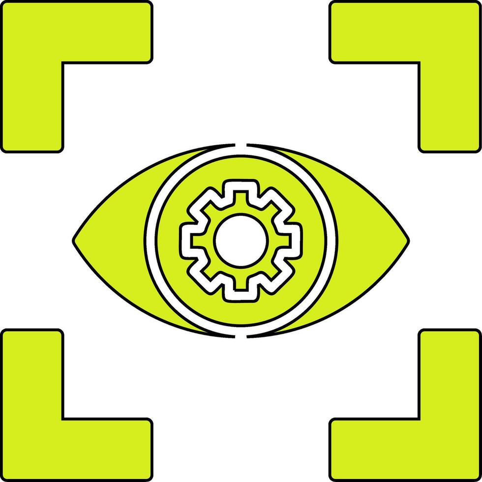 icono de vector de visión