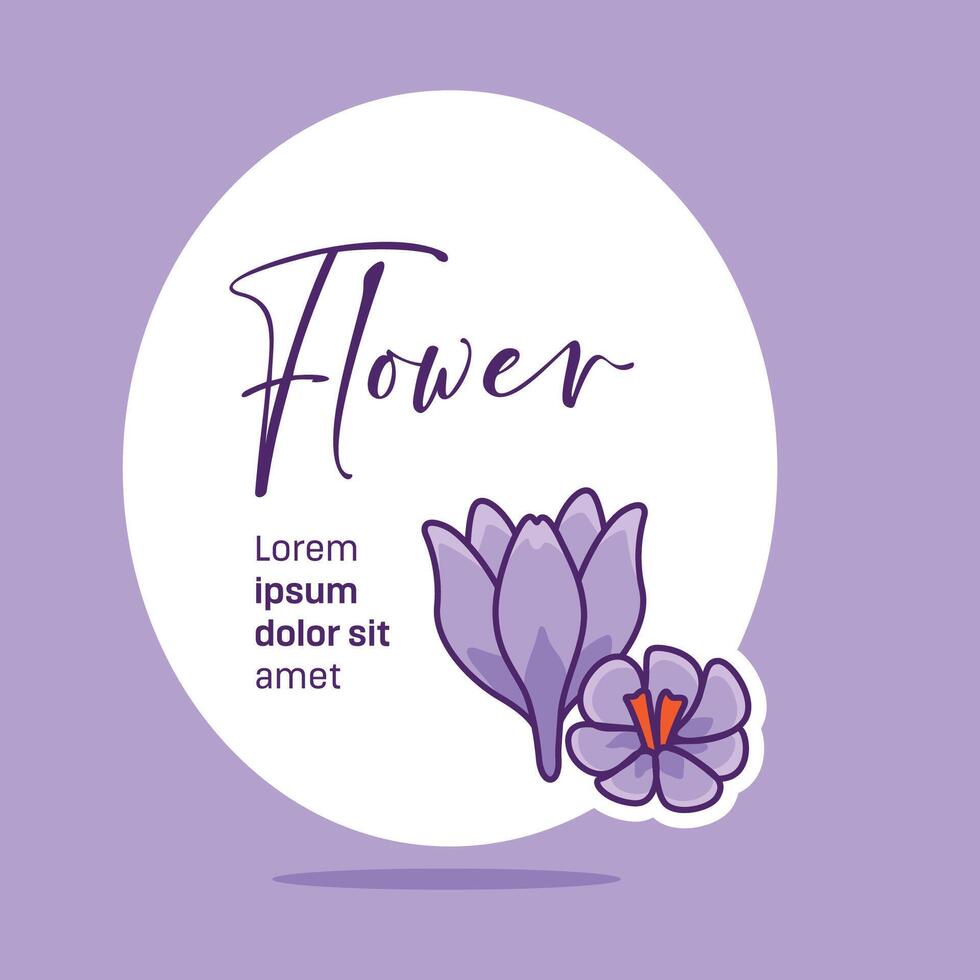 hermosa tarjeta invitación modelo diseño con flor vector
