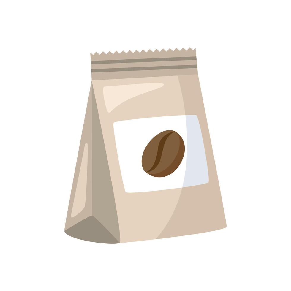 Coffee package icon illustration. Vector design