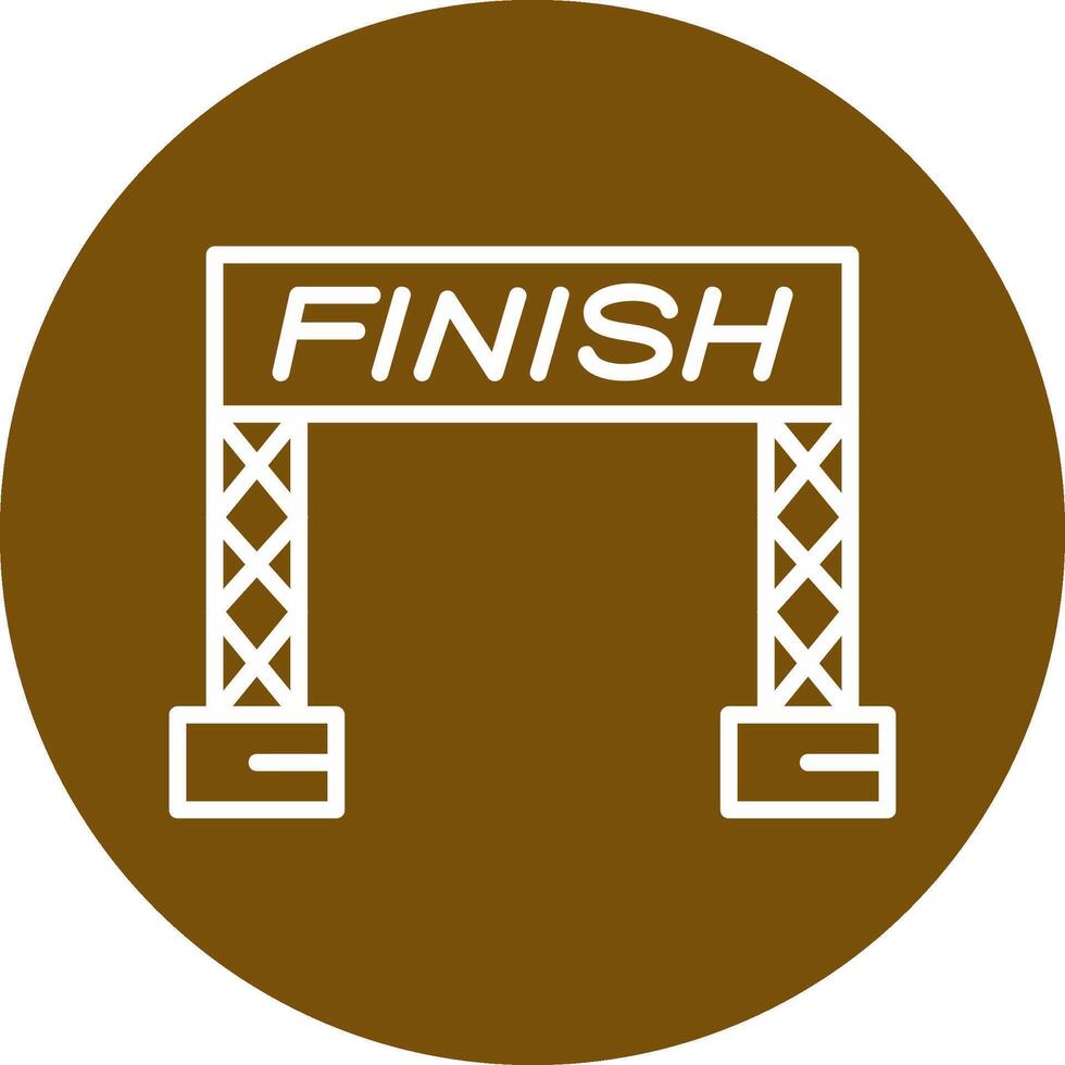 Finish Line Vector Icon