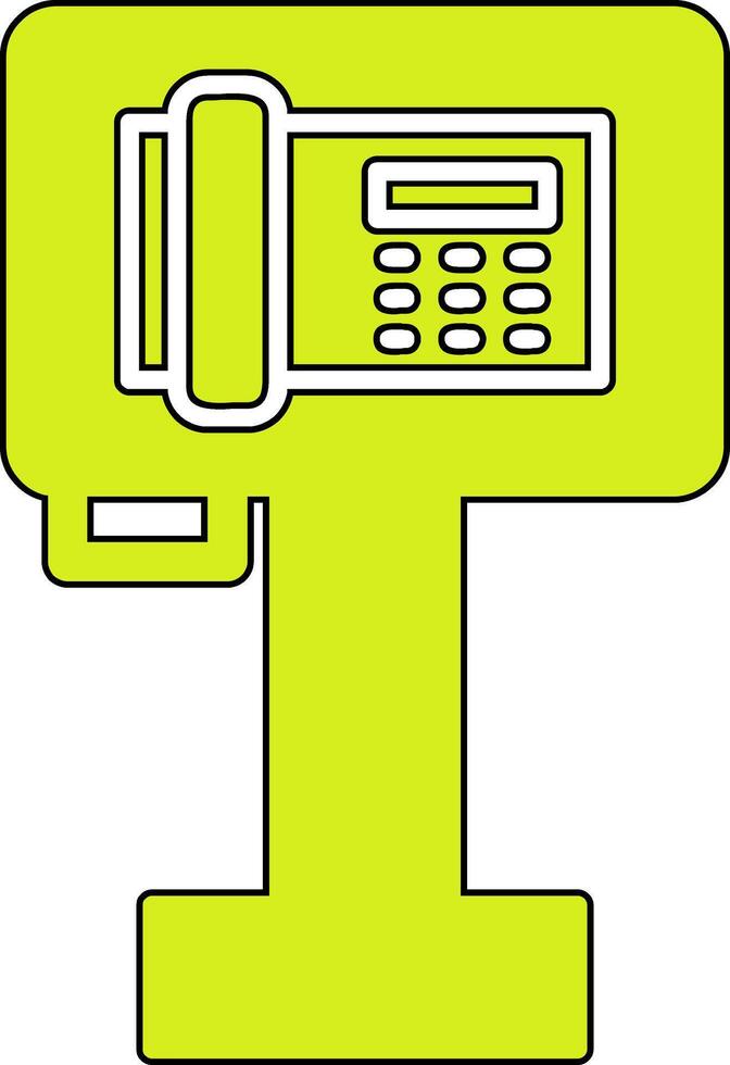público teléfono vector icono