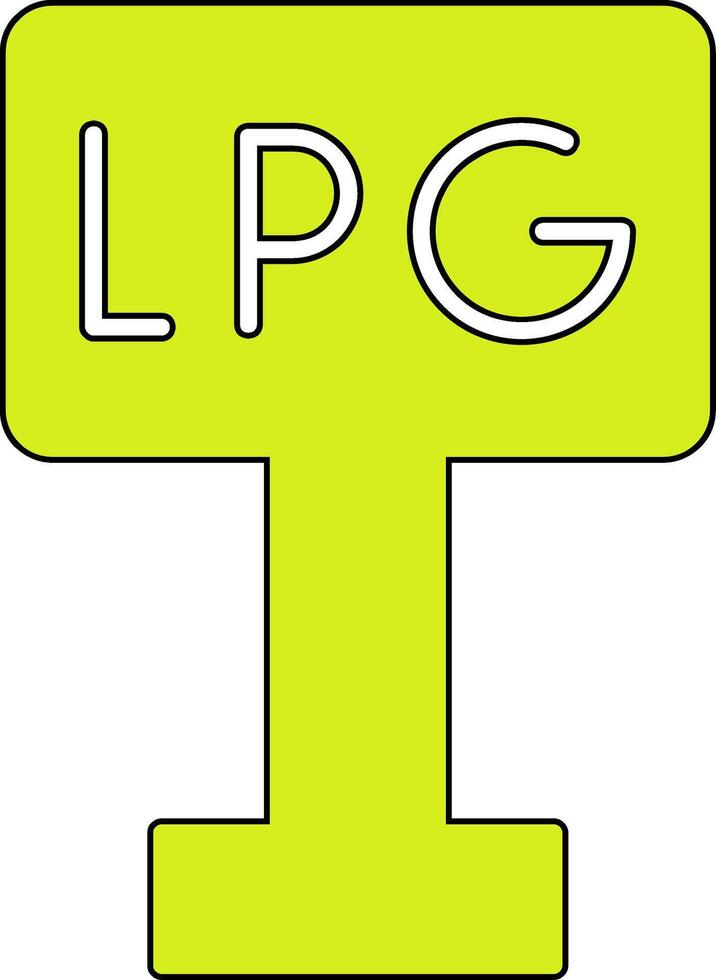 Liquefied Petroleum Gas Vector Icon